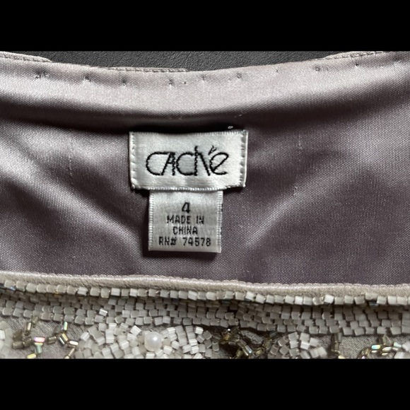 Vintage Cache Beaded/Sequined Silk Dress - Picture 6 of 6